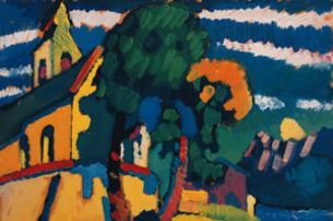 Riegsee-Dorfkirche, 1908 Von der Heydt-Museum Wuppertal © VBK, Wien, 2004 Riegsee-Dorfkirche, 1908 Von der Heydt-Museum Wuppertal © VBK, Wien, 2004