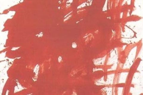 Markus Prachensky, Rouge sur blanc 1959 © Bank Austria Kunstsammlung Markus Prachensky, Rouge sur blanc 1959 © Bank Austria Kunstsammlung