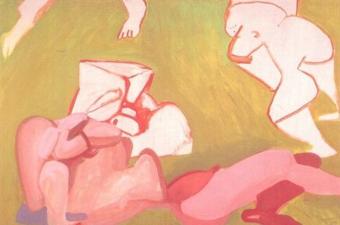 Maria Lassnig, Drei Figuren, 1973 © Bank Austria Kunstsammlung Maria Lassnig, Drei Figuren, 1973 © Bank Austria Kunstsammlung