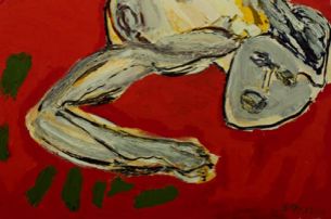 Kneeling Woman (Knieende Frau), 2000, Öl auf Leinwand, 260 x 200 cm © Privatbesitz Kneeling Woman (Knieende Frau), 2000, Öl auf Leinwand, 260 x 200 cm © Privatbesitz