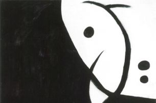 Joan Miró, Ohne Titel, 1973-78, Öl auf Leinwand, 195 x 130 cm © Successió Miró / VBK Wien 2001 Joan Miró, Ohne Titel, 1973-78, Öl auf Leinwand, 195 x 130 cm © Successió Miró / VBK Wien 2001